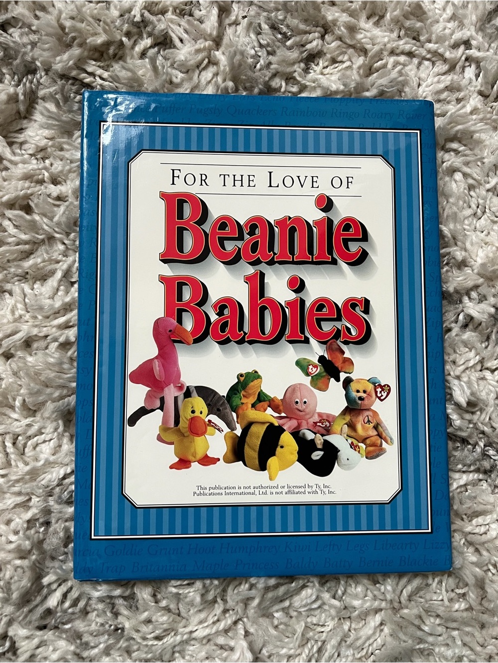 Ty Beanie Babies Book - Blue, White, Red, Brown, Orange
